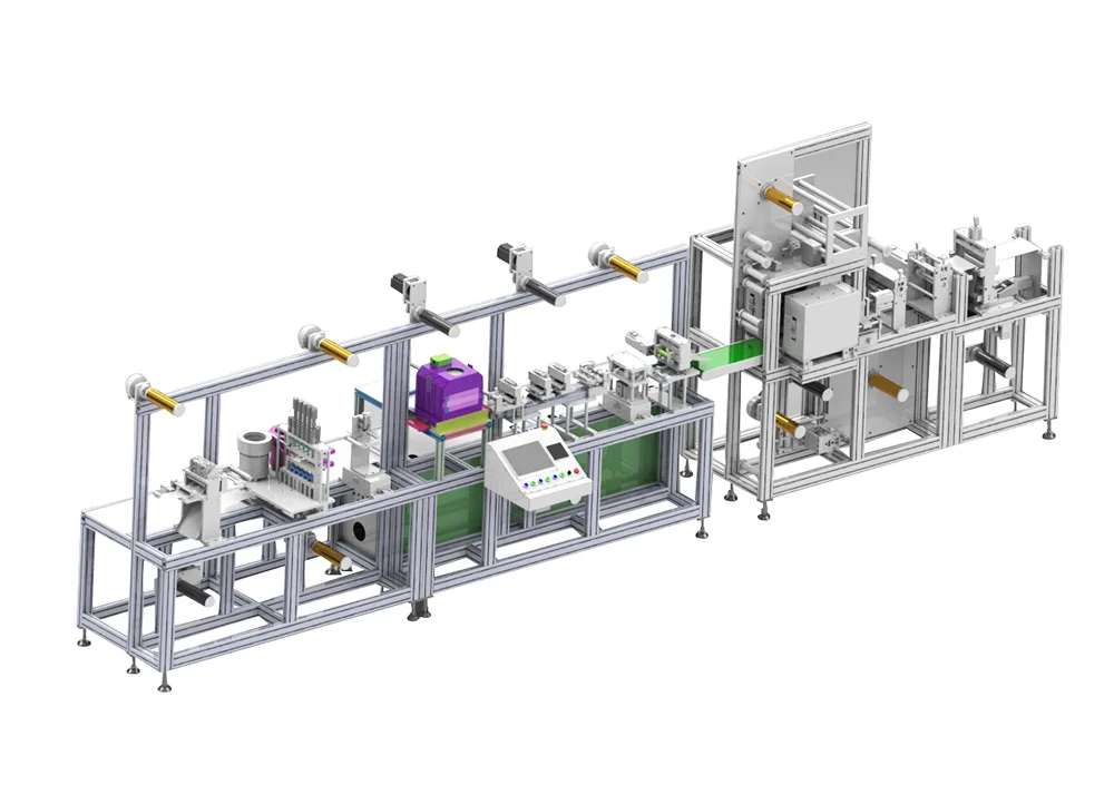 Machine de production d'électrodes ECG à plusieurs rangées