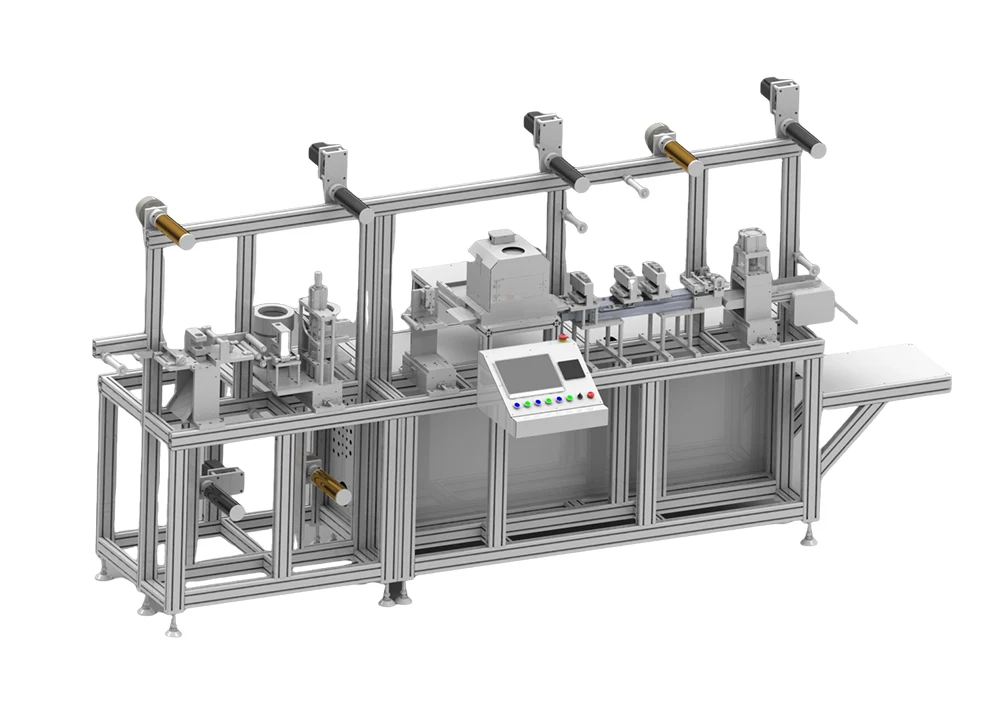 Machine de production semi-automatique de tampons d'électrodes à pression